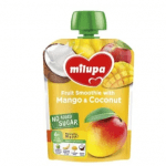 Milupa Puree Apple, Banana and Mango with Coconut Milk from 6 months 80g - image-0